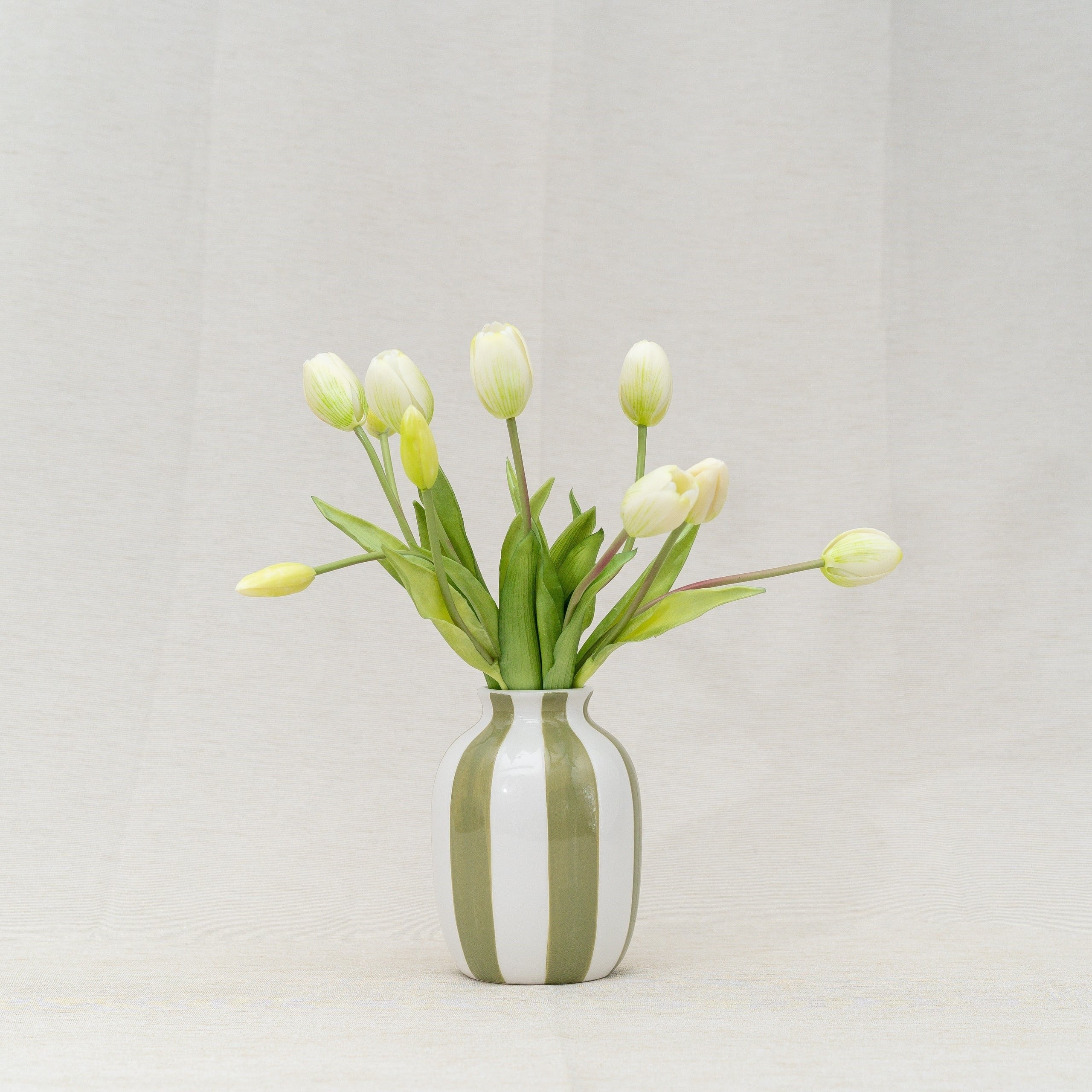 Bouquet de tulipes blanc crème