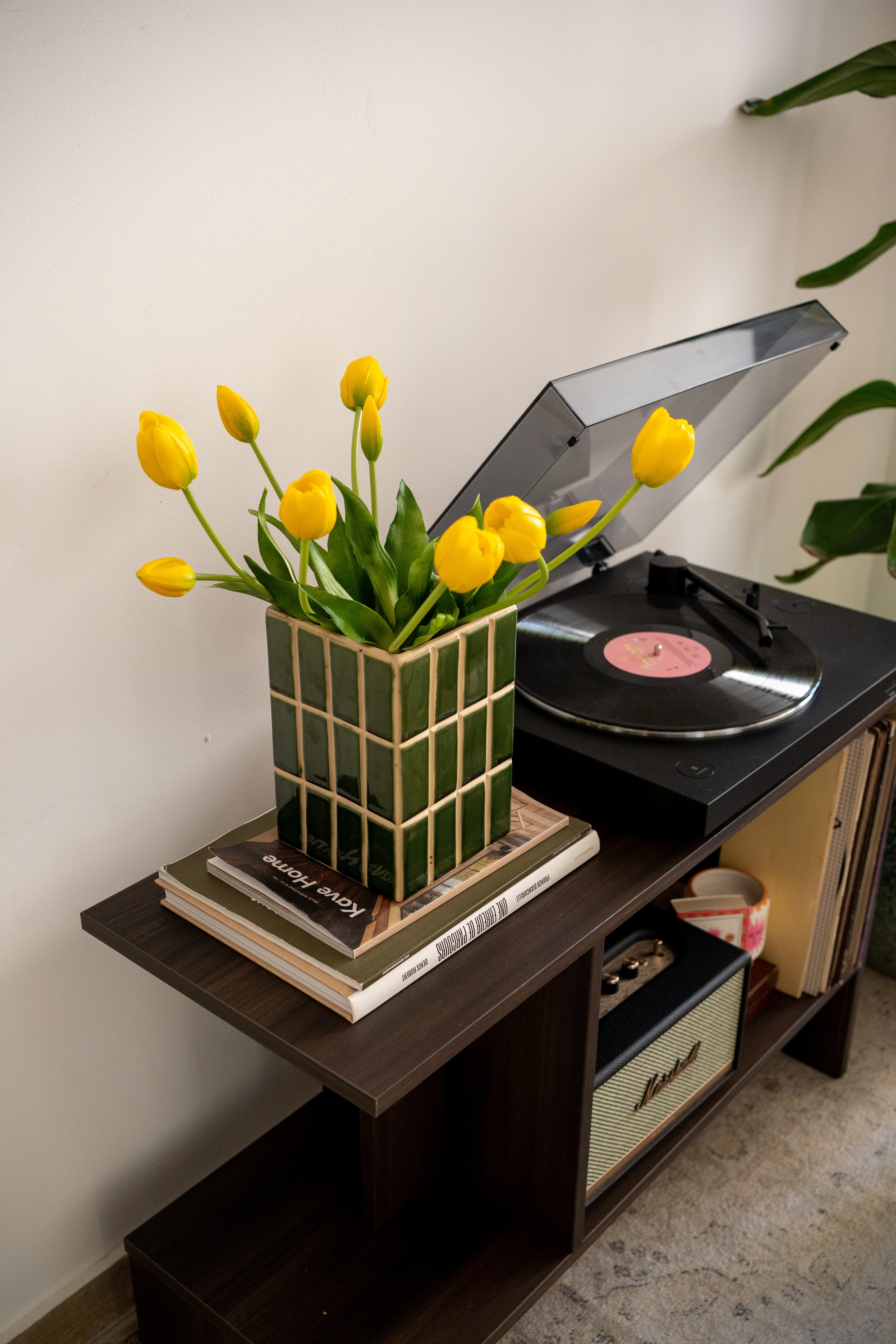 Bouquet de tulipes jaune mimosa